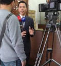 各新聞台採訪